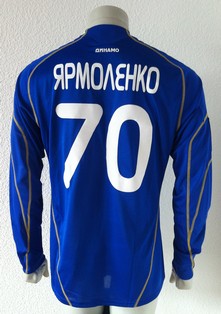 Dynamo Kyiv player issue shirt 2009/10, by ukrainian Anriy Yarmolenko