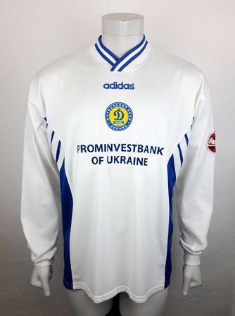 Dynamo Kyiv Kiev match shirt 1996/97, worn by Yevhen Pokhlebayev