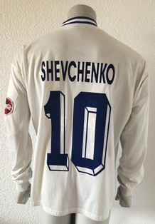 Dynamo Kyiv Kiev match shirt 1996/97, worn by Yevhen Pokhlebayev