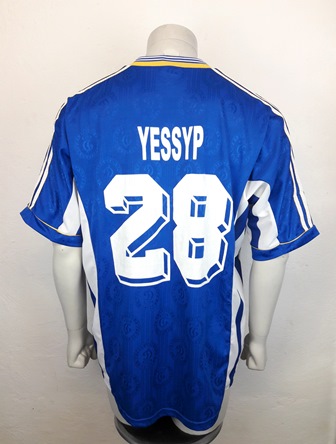 Dynamo Kyiv Kiev match worn shirt 1998/99, worn by Roman Yessyp