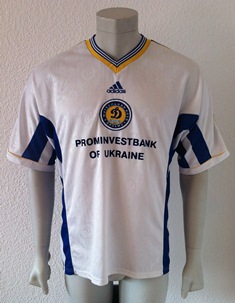 Dynamo Kyiv Kiev match shirt 1998/99, worn by Serhiy Rebrov