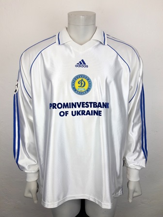 Dynamo Kyiv Kiev match shirt 1999/00, worn by Vladyslav Vashchuk