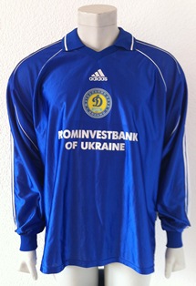 Dynamo Kyiv Kiev match shirt 1999/00, worn by Serhiy Rebrov