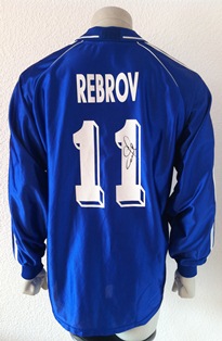 Dynamo Kyiv Kiev match shirt 1999/00, worn by Serhiy Rebrov
