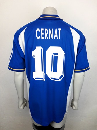 Dynamo Kyiv Kiev match shirt 2001/02, worn by romainian  Florin Cernat