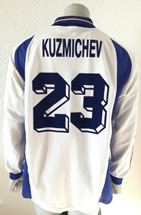 Dynamo Kyiv Kiev match worn shirt 2001/02, by Vladimir Kuzmichyov