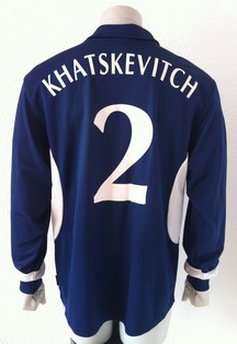 Dynamo Kyiv Kiev match shirt 2002/03, worn by Alyaksandr Khatskevich