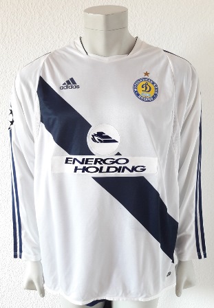 Dynamo Kyiv Kiev match worn shirt 2004/05, by nigerian Ayilla Yussuf