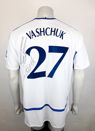 Dynamo Kyiv Kiev match shirt 06/07, worn by Vladyslav Vashchuk