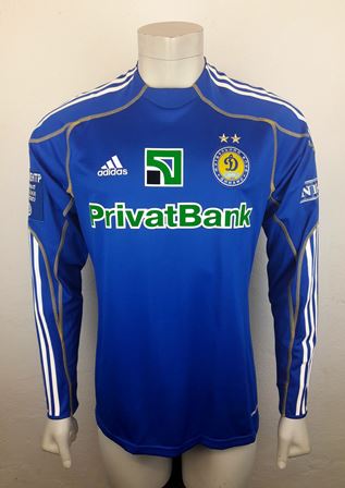 Dynamo Kyiv Kiev match shirt 10/11, worn by Roman Eremenko