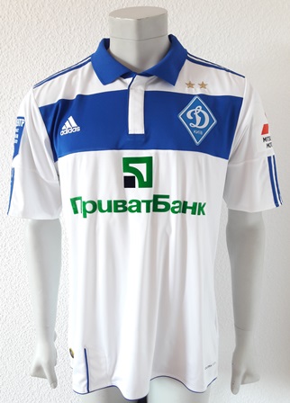 Dynamo Kyiv Kiev match shirt 11/12, worn by Andriy Shevchenko