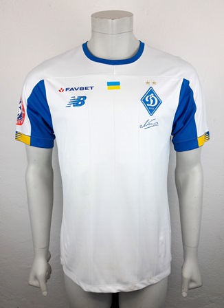 Dynamo Kyiv Kiev match shirt 19/20, worn by Benjamin Verbic