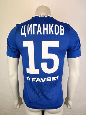 Dynamo Kyiv Kiev match shirt 20/21, worn by Viktor Tsyhankov