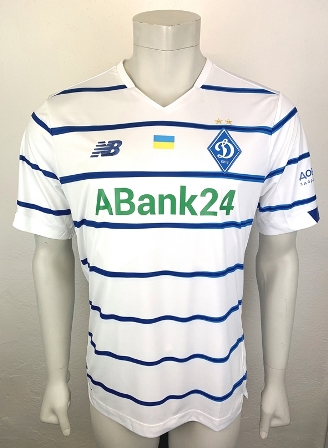 Dynamo Kyiv Kiev match shirt 21/22, worn in preseason by Serhiy Sydorchuk