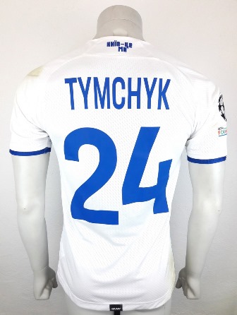 Dynamo Kyiv Kiev match shirt 21/22, worn by Oleksandr Tymchyk