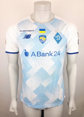 Dynamo Kyiv Kiev match shirt 21/22, worn by Illya Zabarnyi