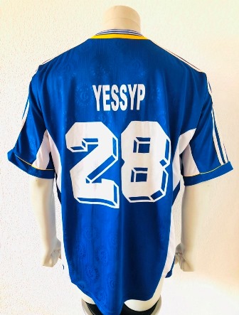 Dynamo Kyiv Kiev match worn shirt 1998/99, worn by Roman Yessyp