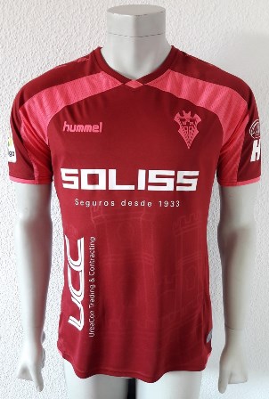 Albacete match worn shirt, by ukrainian Roman Zozulia