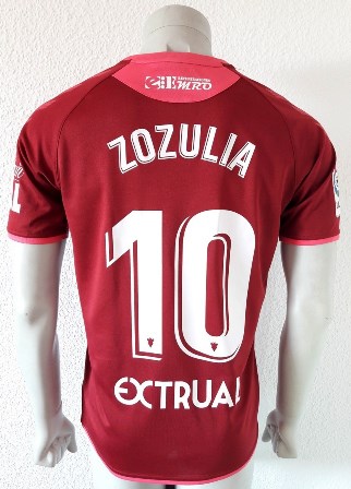 Albacete match worn shirt, by ukrainian Roman Zozulia