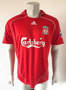 Liverpool FC match worn shirt by ukrainian Andriy Voronin