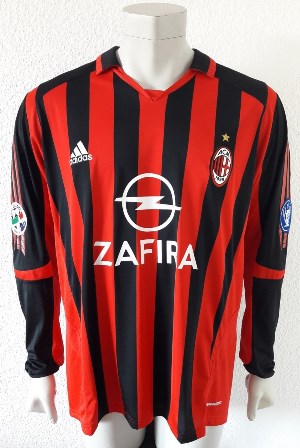 AC Milan match worn shirt, by ukrainian Andriy Shevchenko