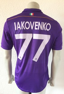 Fiorentina match worn shirt, by ukrainian Oleksandr Yakovenko